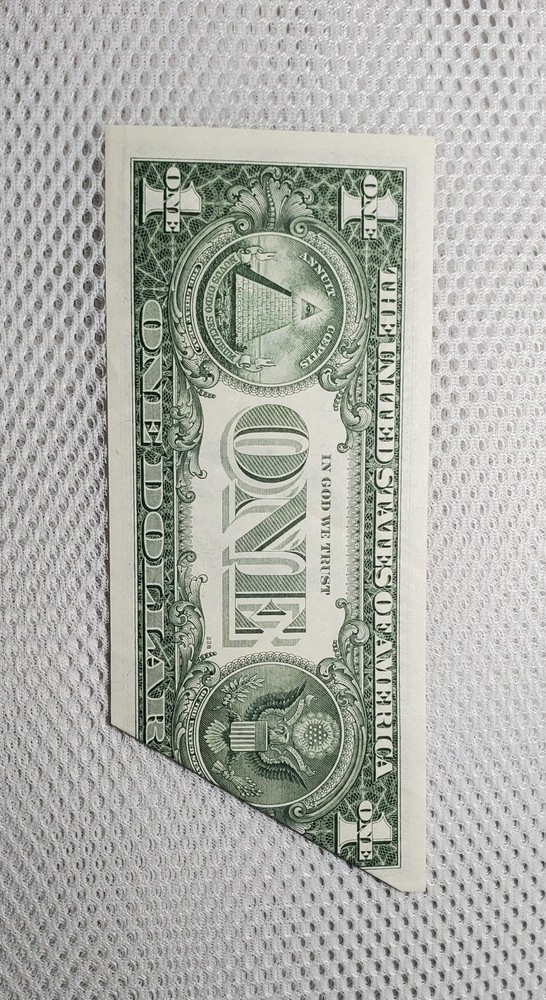 Printed Fold Error 1985 $1 FRN Error Note Nice Crisp Fold Over Error Note AU/UNC