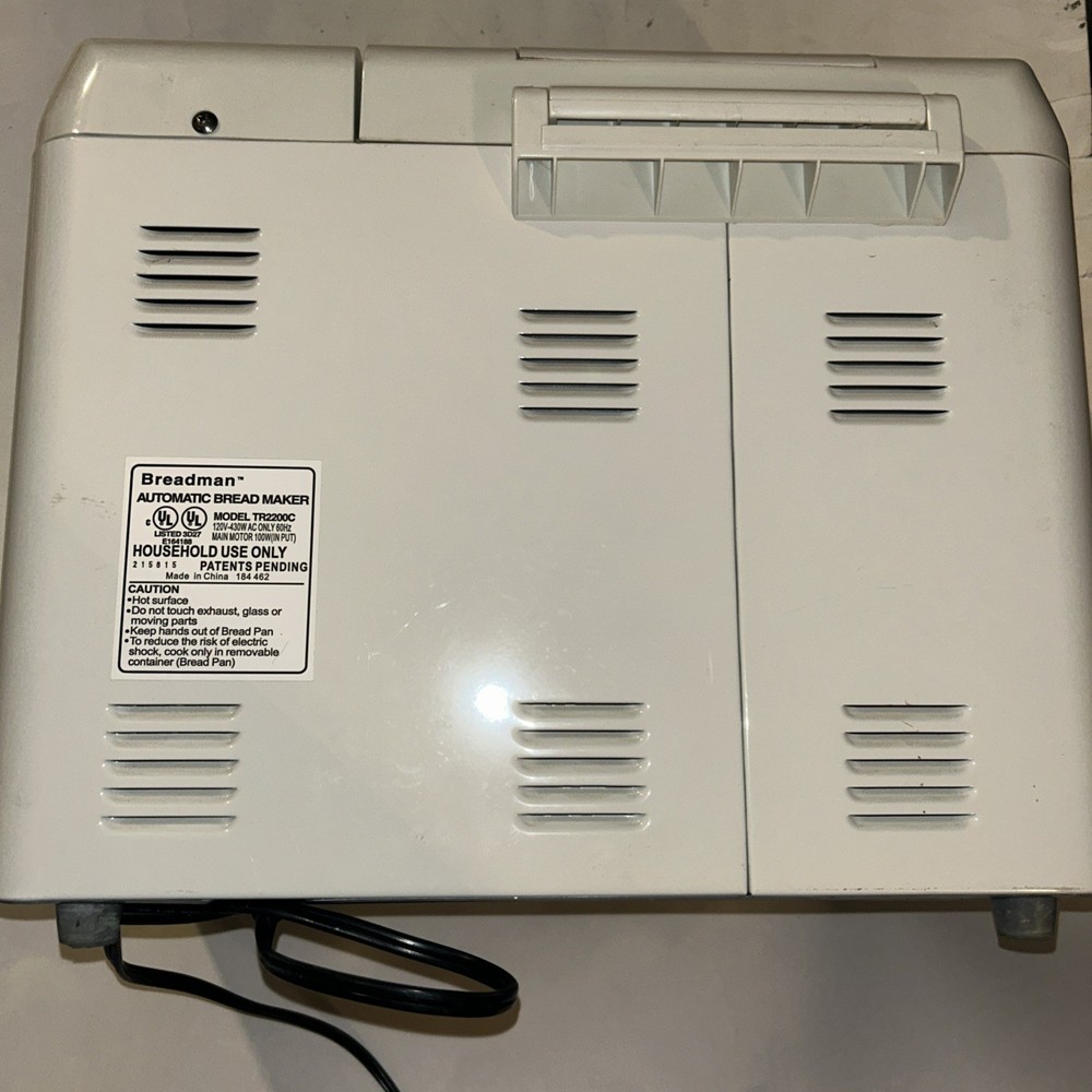 Breadman Ultimate TR2200C Bread Machine Maker Baking Automatic