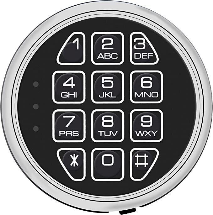 Gun Safe Lock Replacement Fireproof Chrome Keypad with SwingBolt Lock .