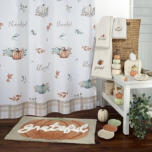 - Bath Mat, Cotton Bath Rug, Fall Home Decor (Grateful Patch Collection)