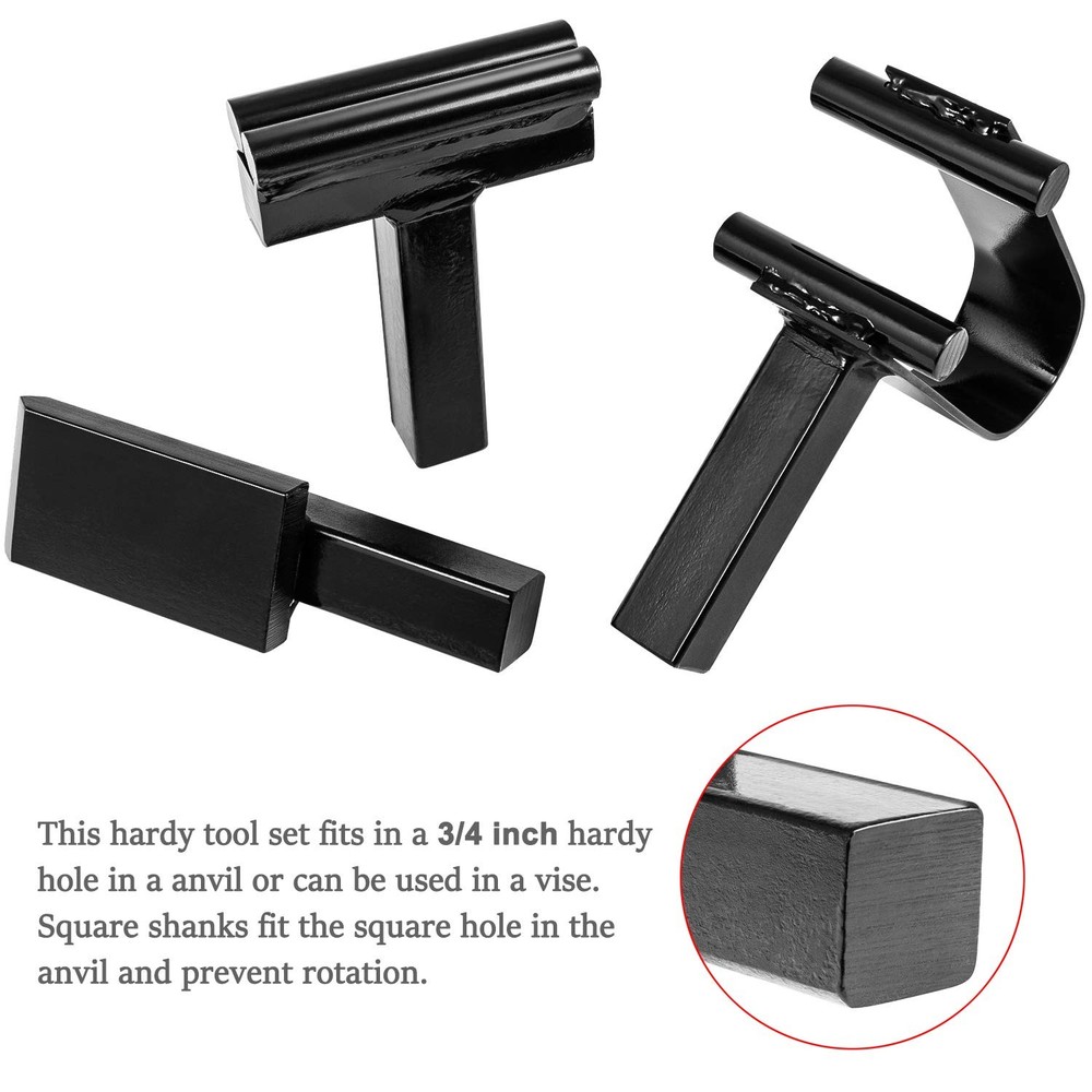 Blacksmith Anvil Forge Hardy Tool 3/4" Hot Cut Creasing Stake Spring Fuller Tool