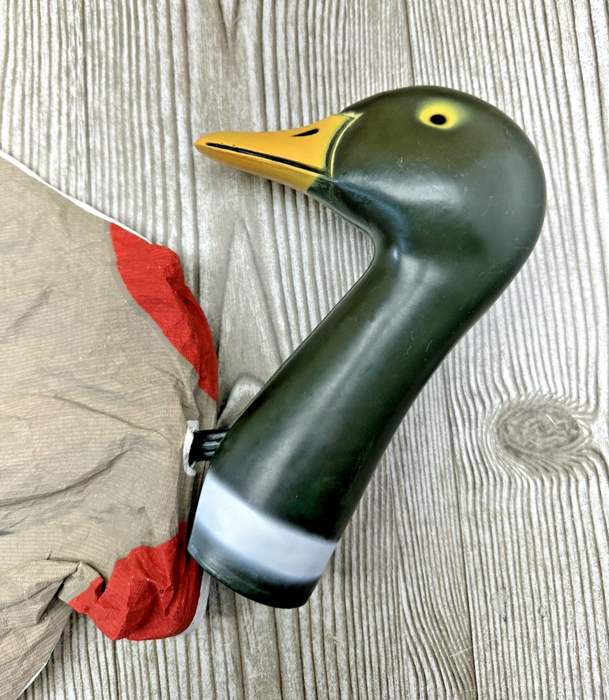 Mallard Duck Wind Sock Decoy With Plastic Head & Stake - Adjustable Barely Used