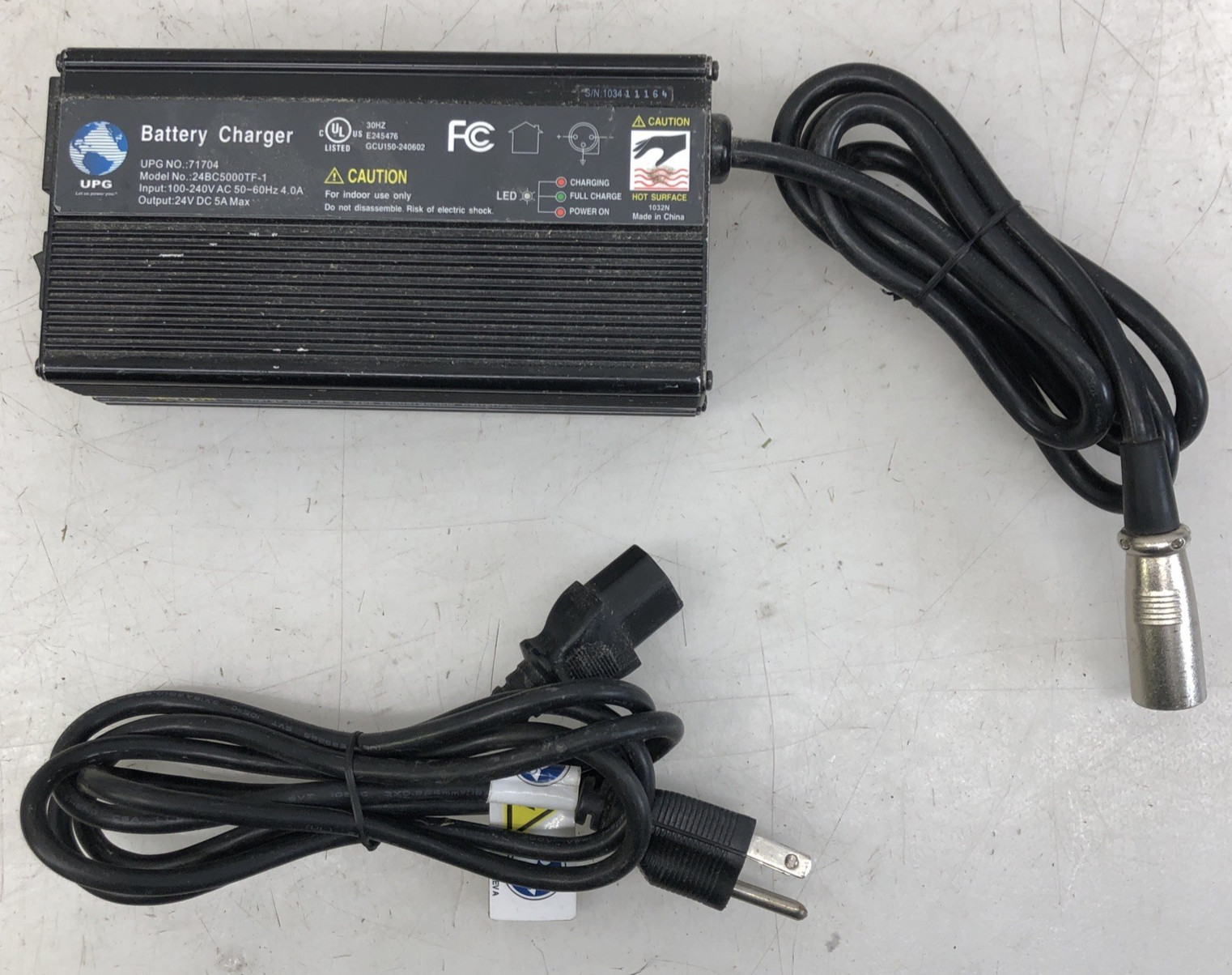 UPG 24BC5000TF-1 Automatic Smart Wheelchair Battery Charger 24V 5A UPG NO: 71704