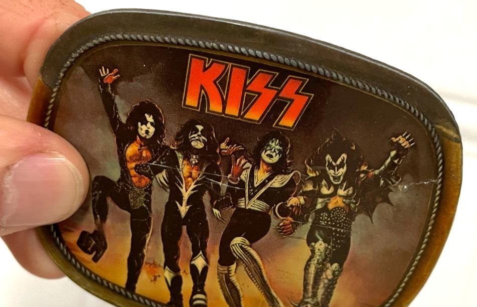 1976 KISS Destroyer Belt Buckle Pacifica Mfg Collectible