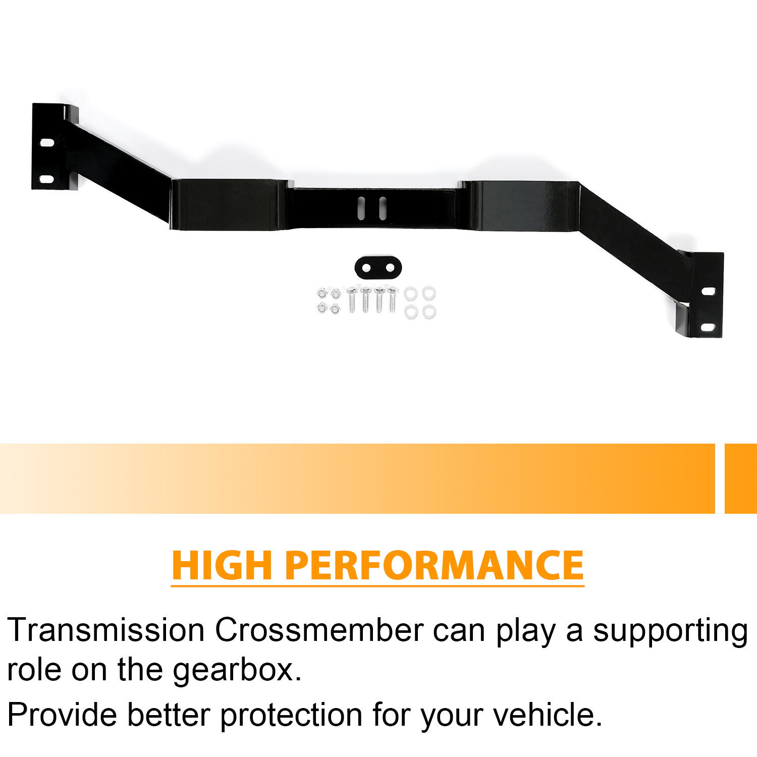 For 78-88 Chevy Monte G-Body GM-2 Black Double-Hump Transmission Crossmember