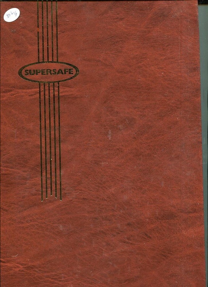 SUPERSAFE 16 PAGE DOUBLE SIDED STAMP 9 ROW ALBUM 802S