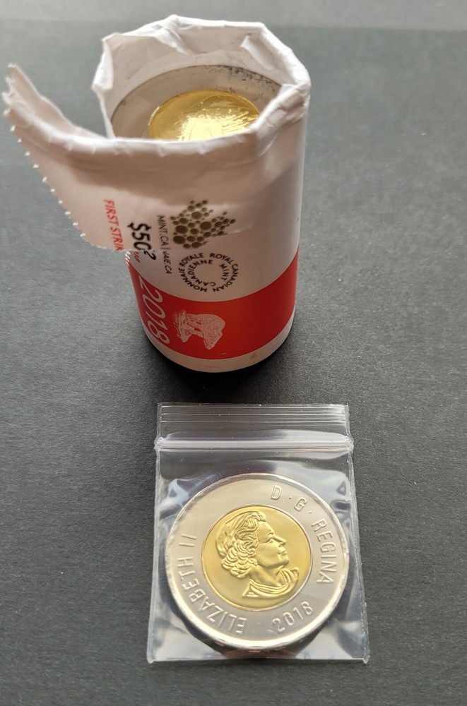 *** CANADA  TOONIE  2018  *** FROM  MINT  ROLL ***