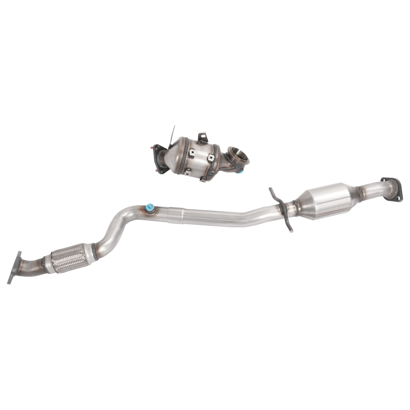 Front & Rear For 2011-2015 Chevrolet Cruze 1.4L l4 Turbo Catalytic Converters