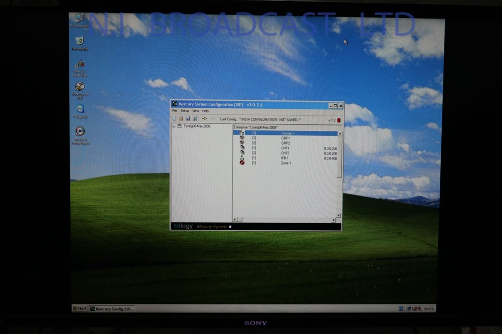 Trilogy Mercury 24 channel digital intercom talkback mainframe.