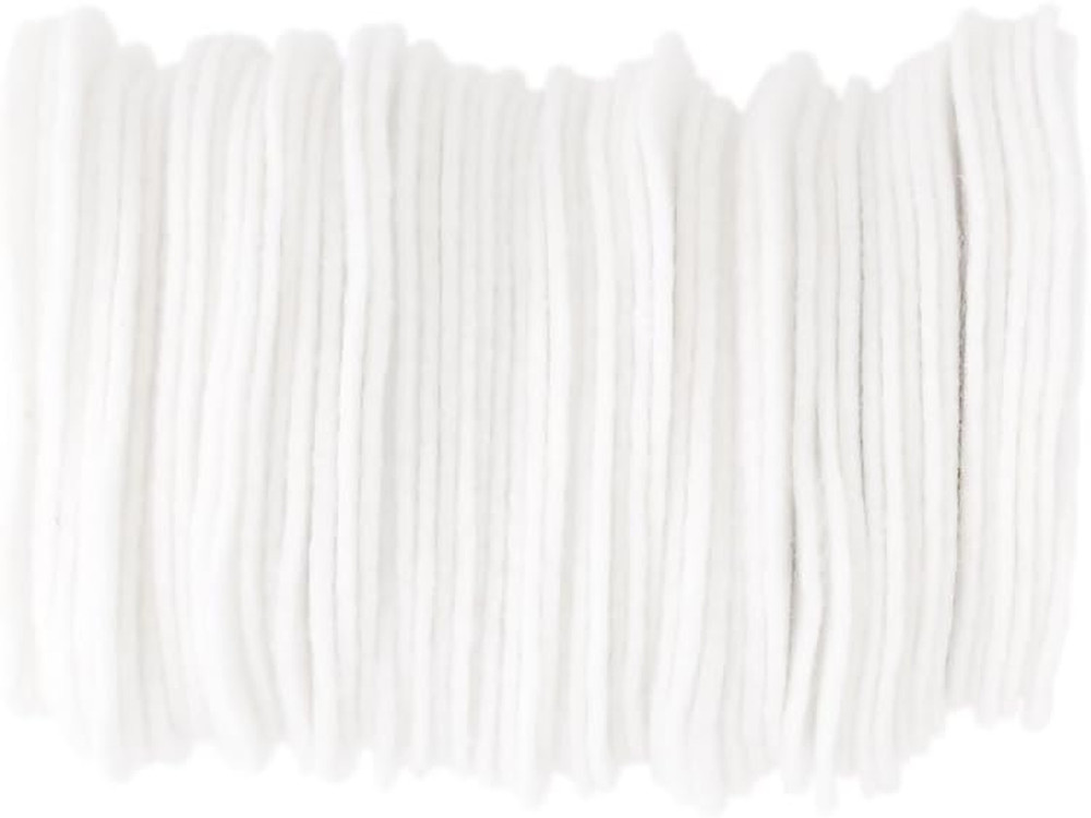 White Craft Felt Circles (3 Inch - 30pc)