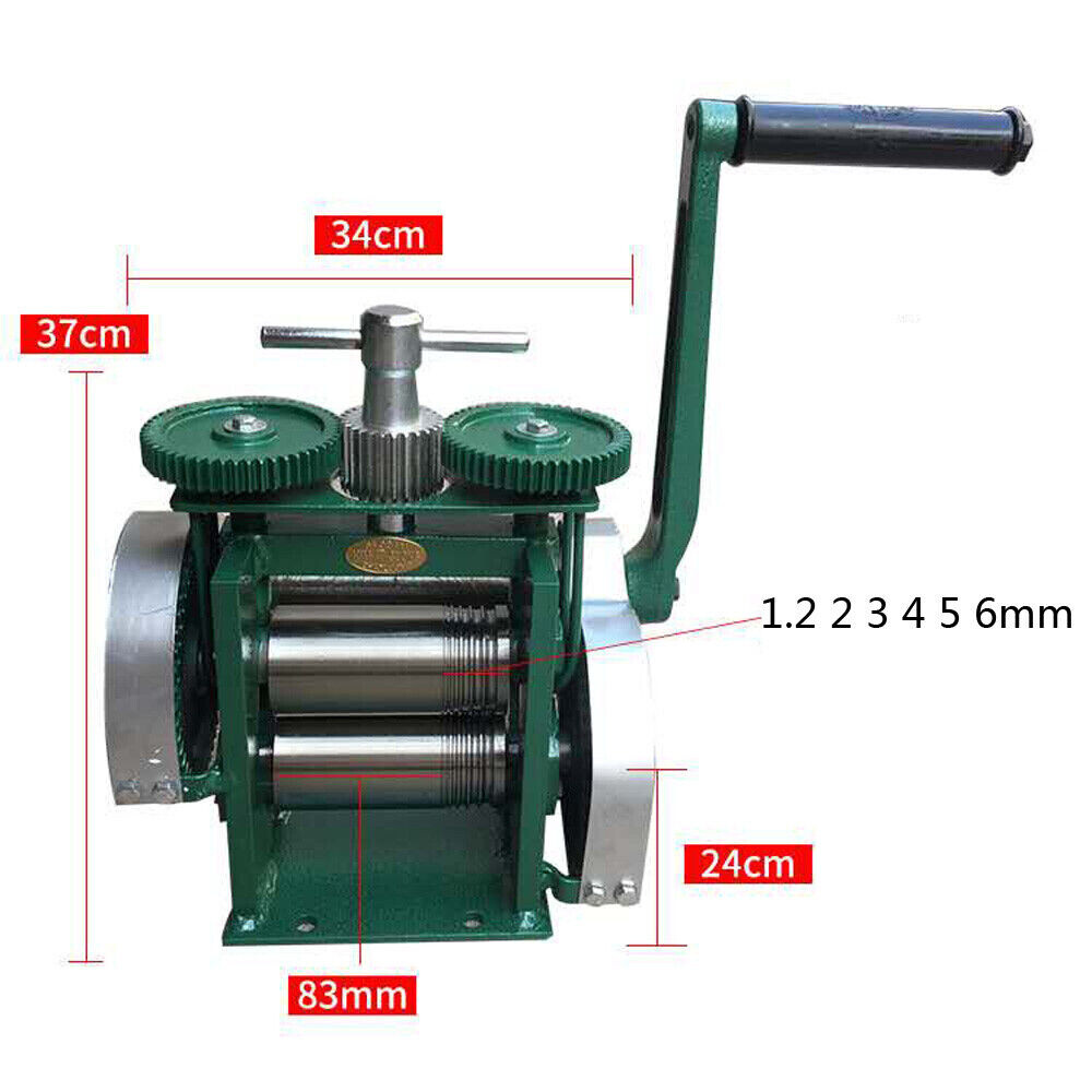 Manual Combination Rolling Mill Machine Jewelry Press Making Flake+Round Wire