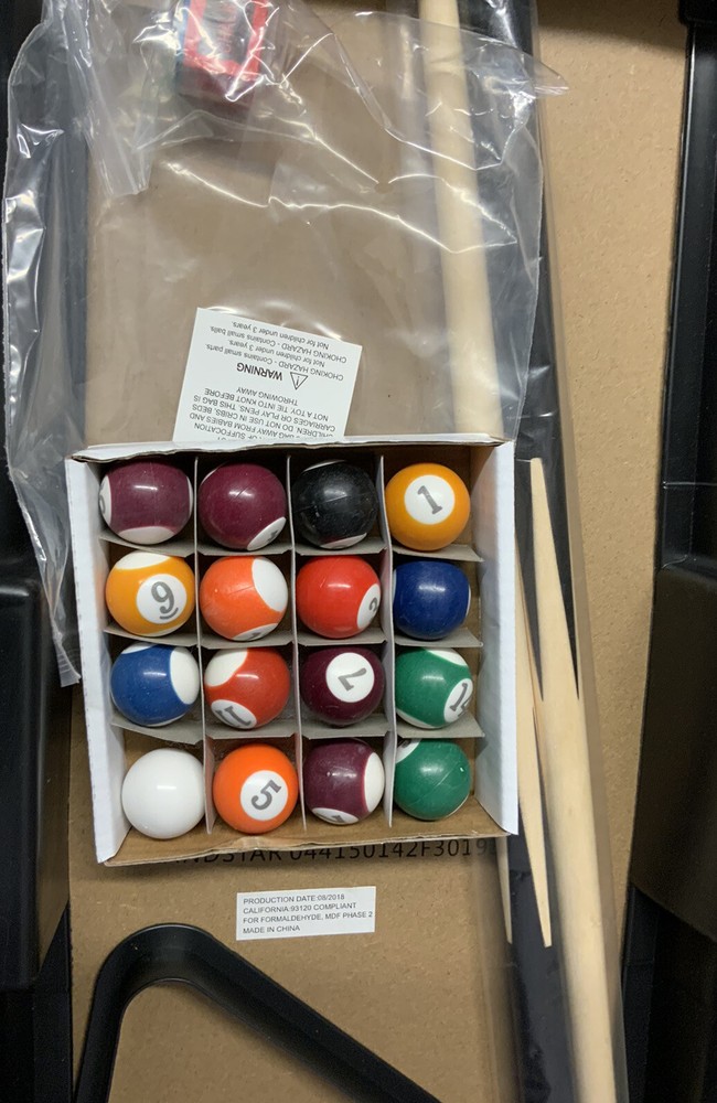 🧷 BUXTON Mini TABLETOP BILLIARD 🆕 Distressed Box,