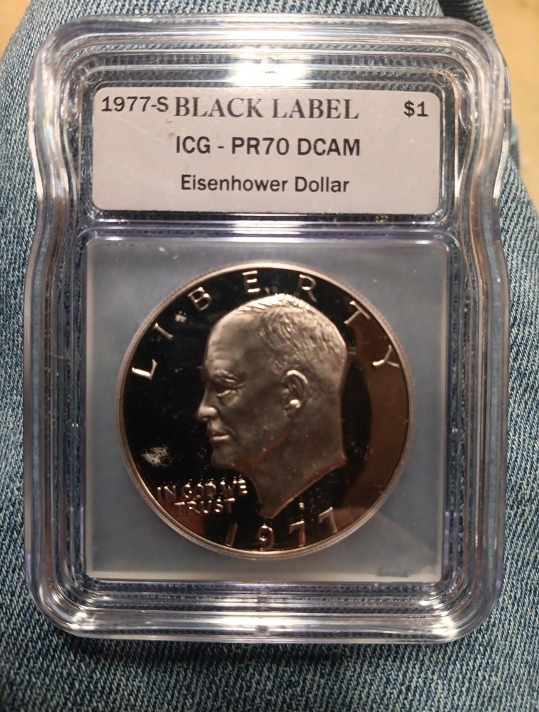 1977-S Eisenhower Silver Dollar Proof ICG PR70 DCAM