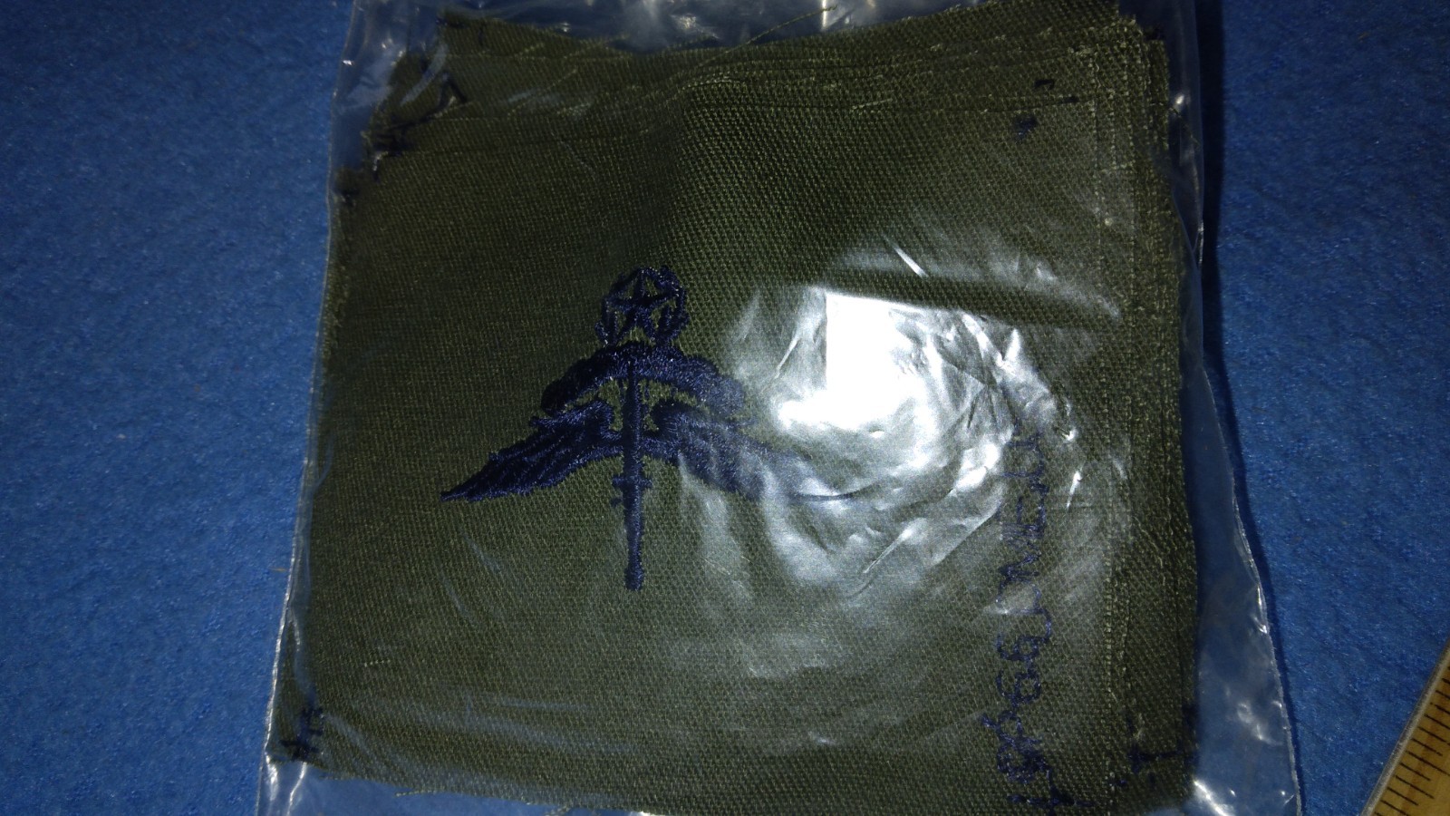 BUNDLE OF 20 - U.S.AIR FORCE SUBDUED BLUE HALO MASTER Badge Sew-On PATCHES - NEW