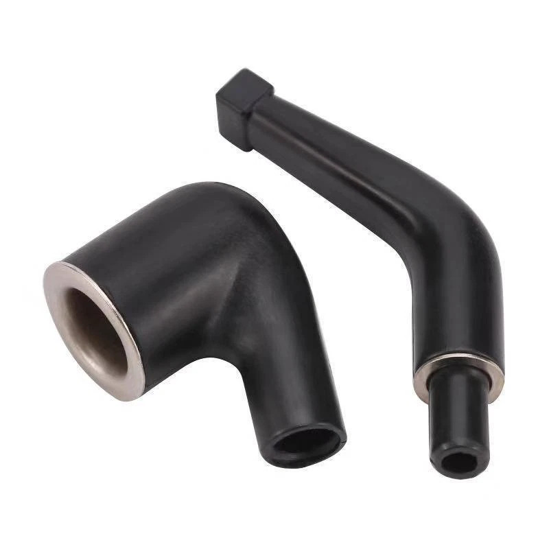 Dual-purpose Black Small Pipe Portable Plastic Filter Cigarette Set Pipe 1pc