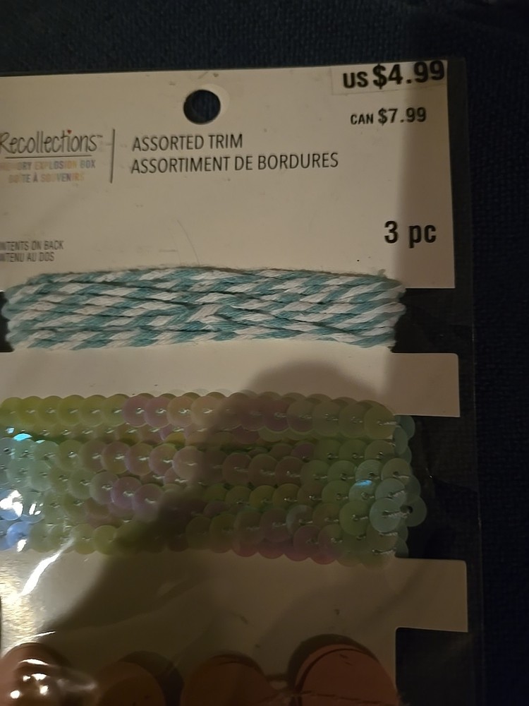 Recollections Memory Explosion Box Assorted Trim-New