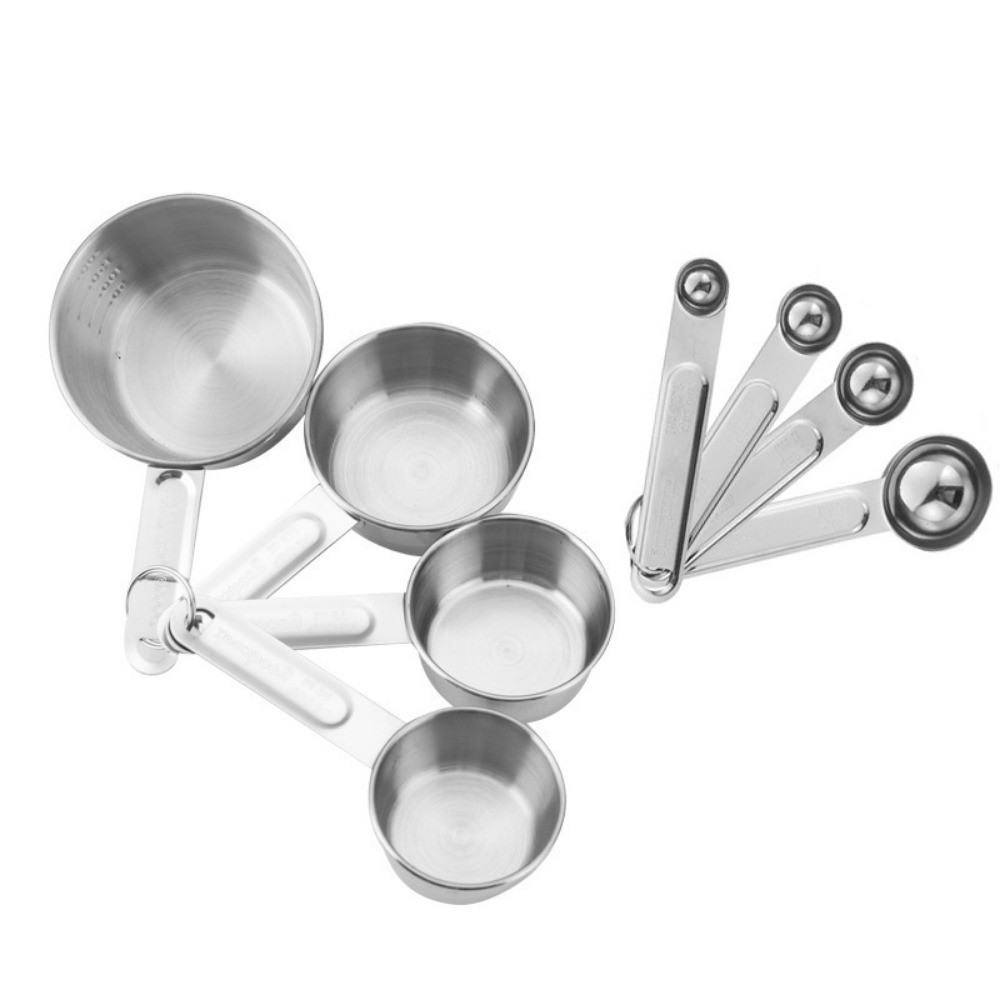 8Pcs Stackable Spoons Measuring Cups Measuring Spoons Set Baking Tools Cooking
