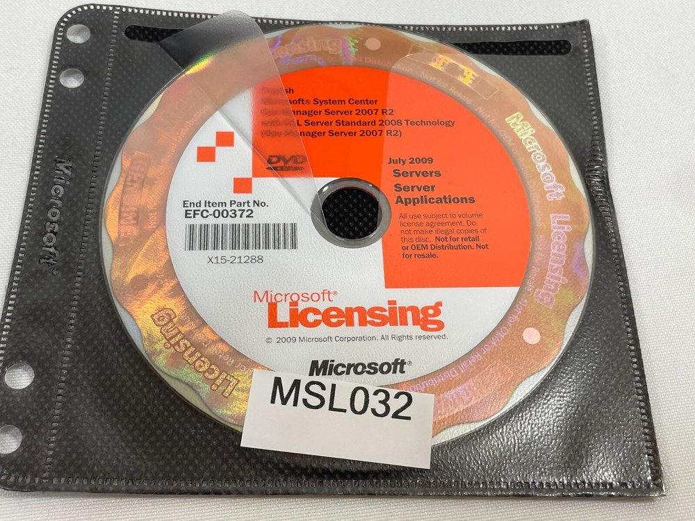 Microsoft System Center Configuration Manager November 2007 DVD Windows PC