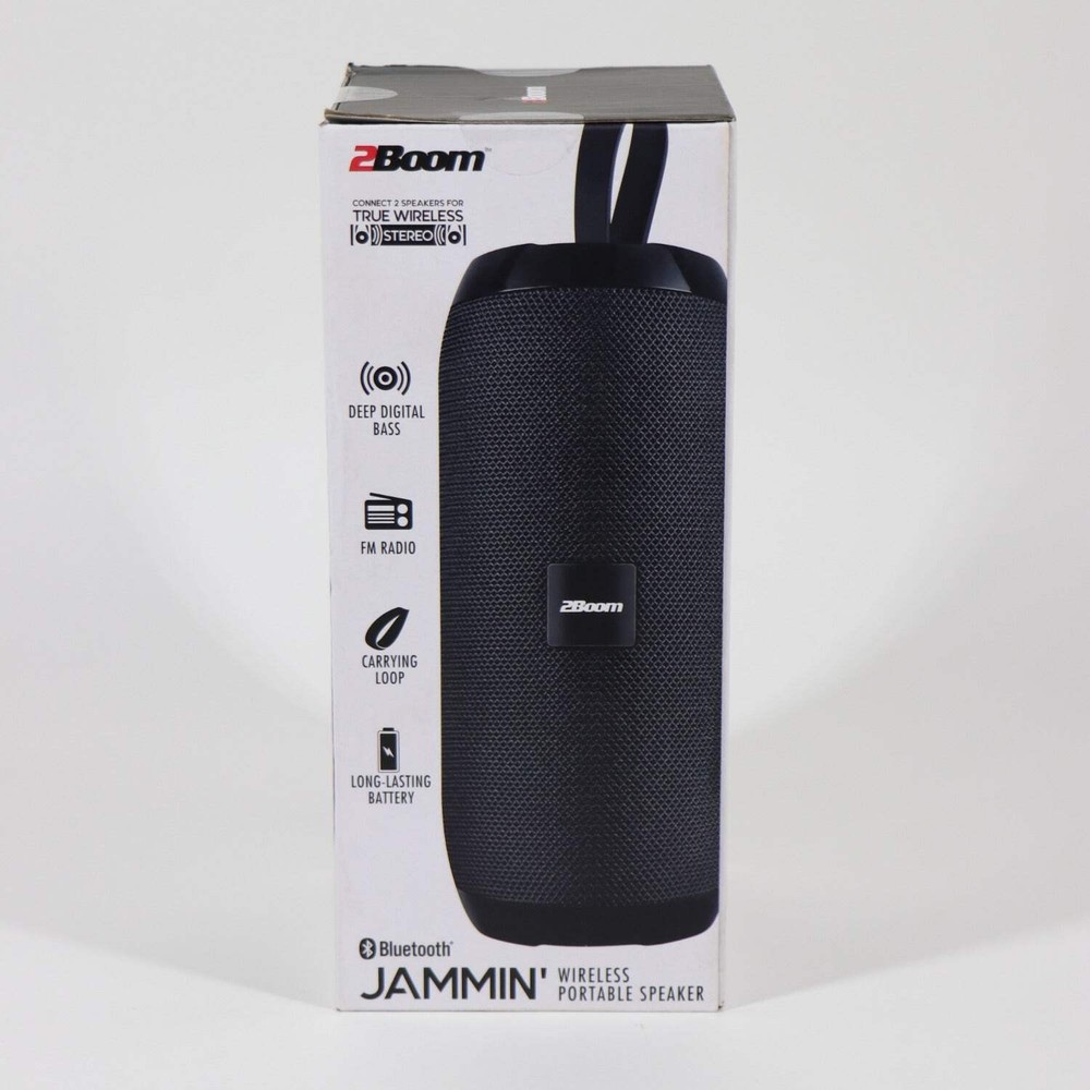 2Boom Jammin Bluetooth Speaker Black BT345K