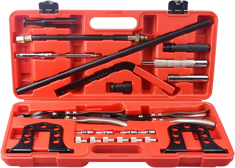 Pro Cylinder Head Service Set Valve Spring Compressor Removal Installer Kit