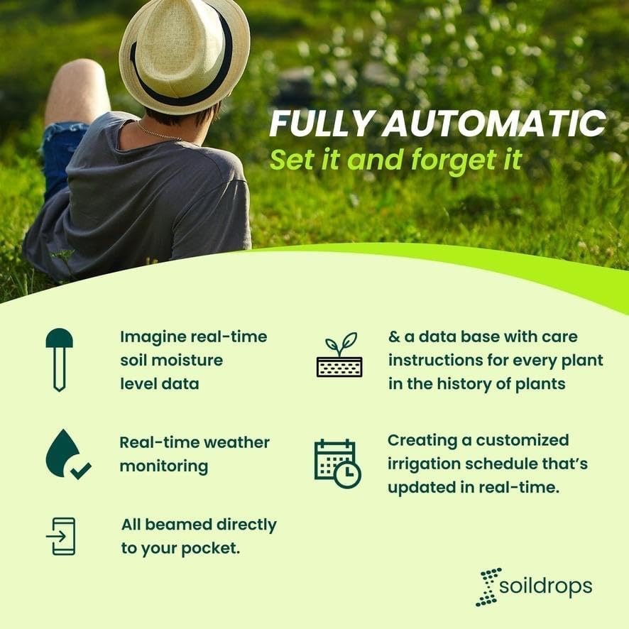 AI Smart Sprinkler Controller, 8-Zone WiFi Irrigation Controller for Indoor &...