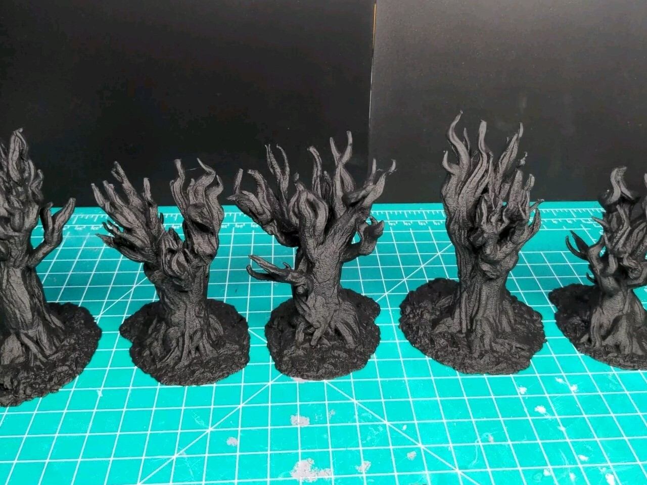 Dark Forest Tree Scatter Terrain, Miniature Forest, Tabletop Gaming, 3d Printed
