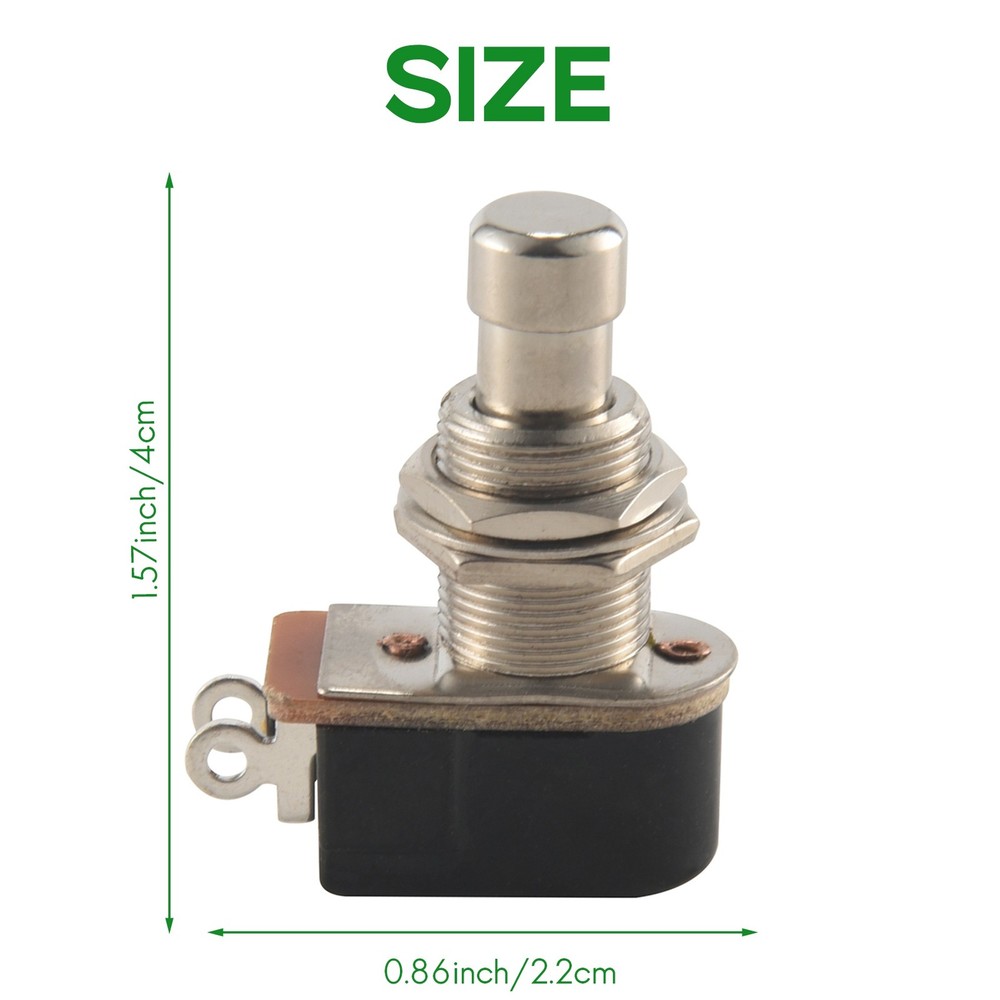 Guitar Effects Pedal Box Momentary SPST Button Stomp Foot Push Button Pack5554