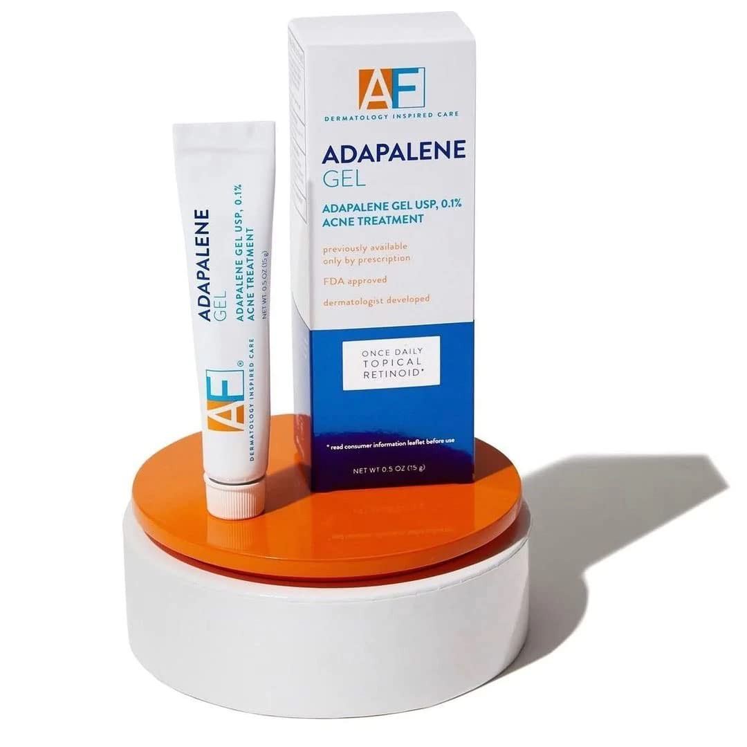Acne Free Adapalene Gel 0.1%, Once-Daily Topical Retinoid Acne Treatment, Dermat