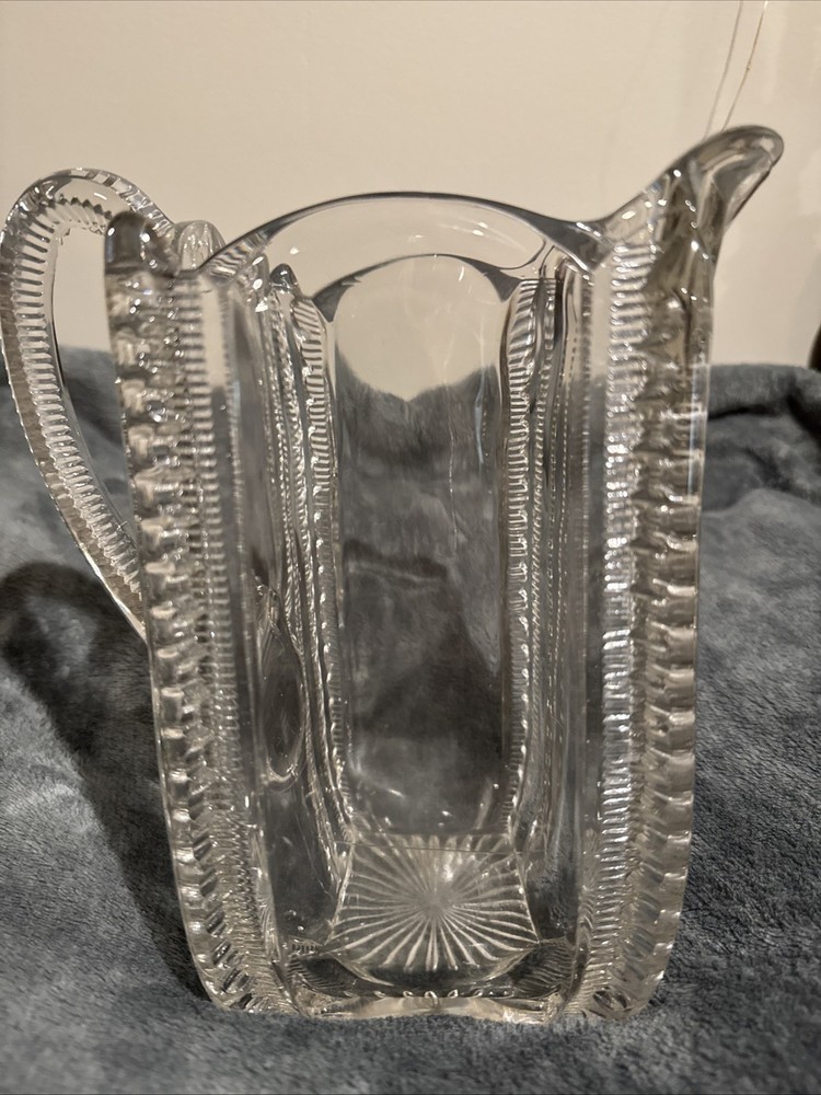 EAPG 1901 Orinda Pattern Pitcher with 7 Glasses