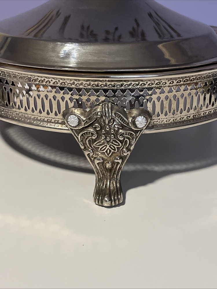 Vintage Silver Plated Server Base & Lid For Casserole Baking Serving Dish