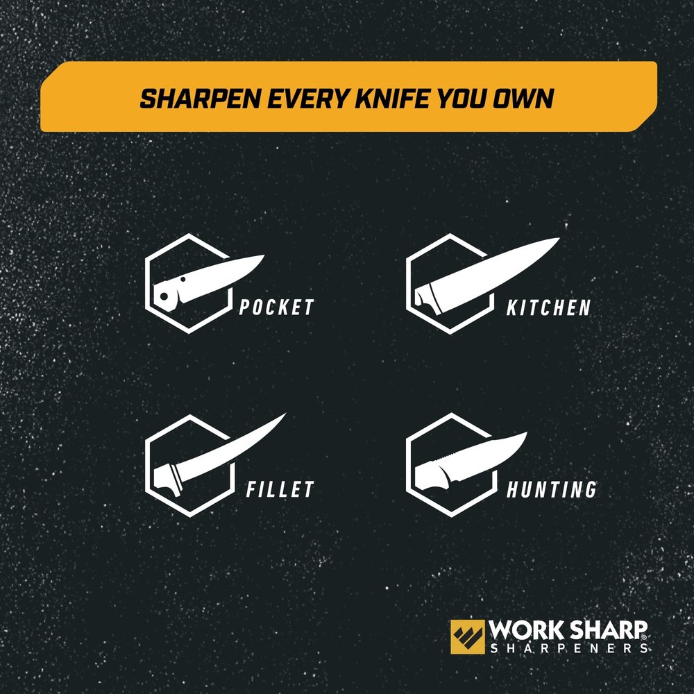 Work Sharp Precision Adjust Knife Sharpener Kit, Sharpens All Pocket and Kitc...