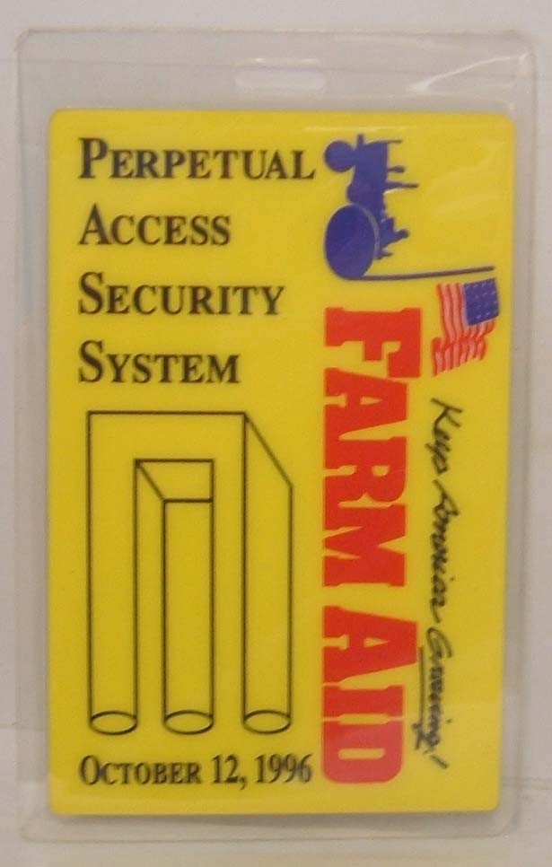 NEIL YOUNG / WILLIE NELSON + MANY MORE - 1996 LAMINATE BACKSTAGE PASS *LAST ONE*