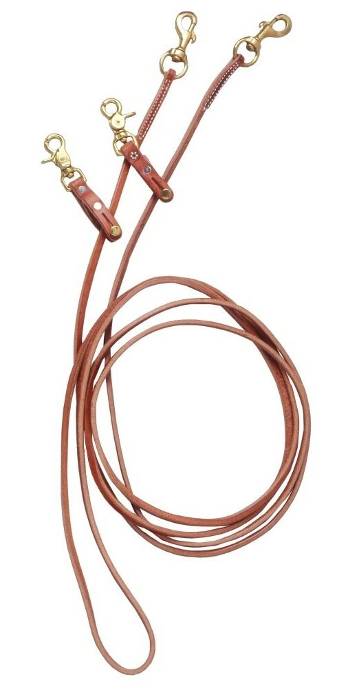 Leather Pulley Draw Reins a Trainers Tool