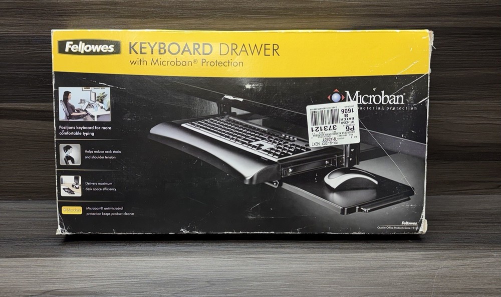 Fellowes Keyboard Drawer With Microban Protection