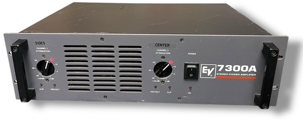 Electro Voice EV Model 7300A Stereo Power Amplifier - TESTED + POWERS ON!!