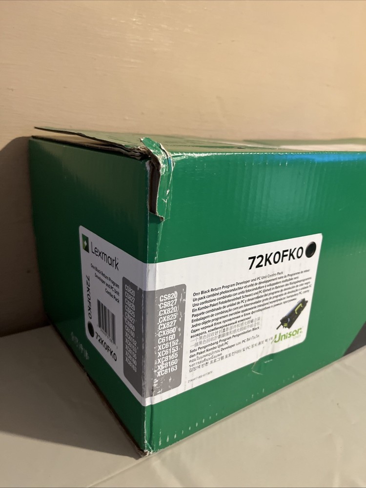 Genuine Lexmark 72K0FK0 Black Return Program Photoconductor Unit Kit Sealed