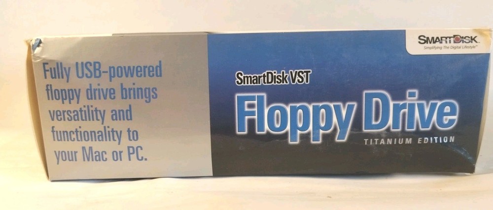 Smartdisk VST FDUSB-TM Titanium 3.5" Floppy Disk Drive USB Powered