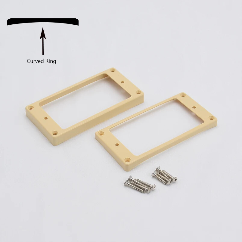 1 Set Curved / Flat Humbucker Pickup Mounting Frames / Rings for LP SG E
