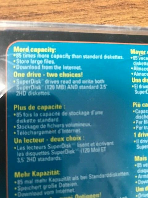 Imation Superdisk 120MB Mac Format Blank Disk 51122