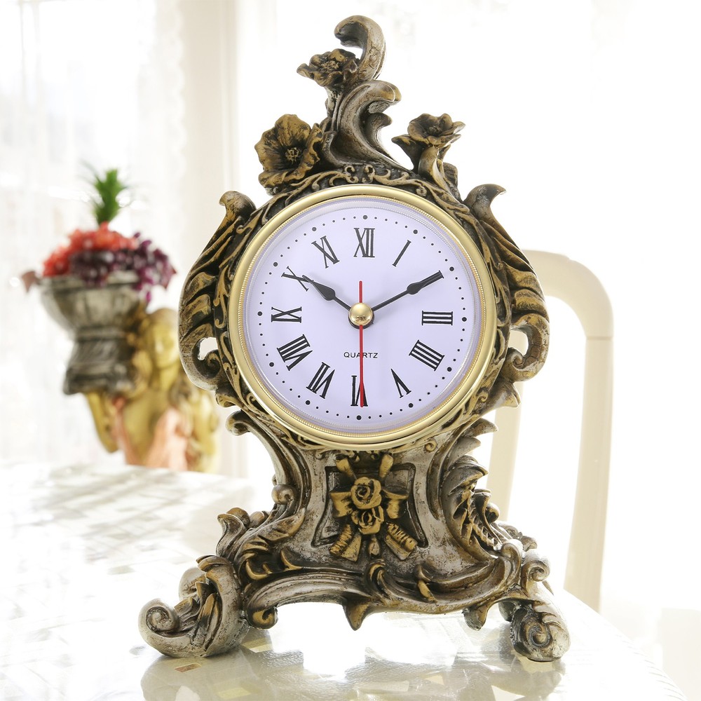 2.6"/65mm Classic Clock Movement, Silver (Roman Script)