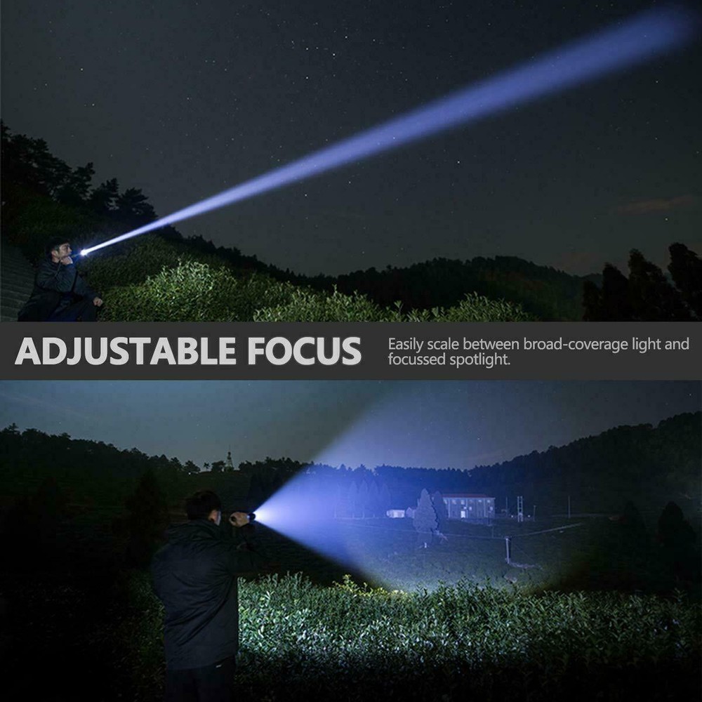 Super-Bright 1000LM Tactical Flashlight Rechargeable