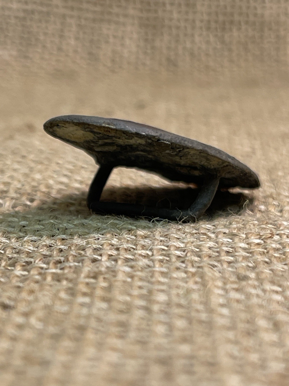 Small Sized Civil War Cavalry Lead Filled Bridle Rosette Recovered At Resaca Ga.