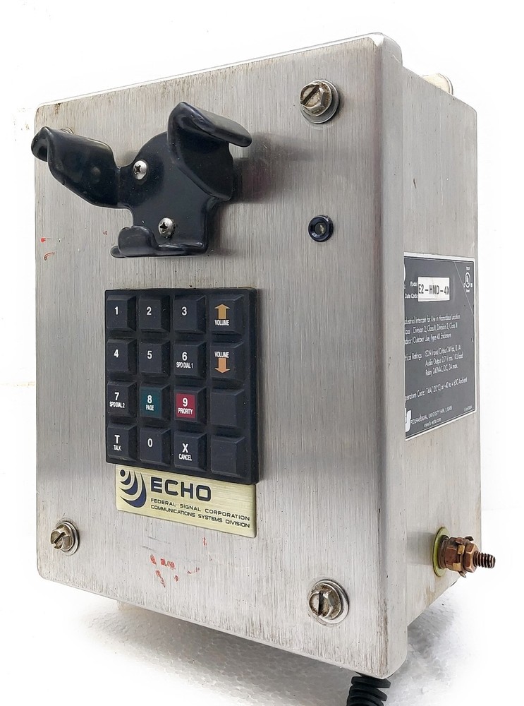 Federal Signal 81461806A E2-HND-4X Echo 2 Digital Intercom Station