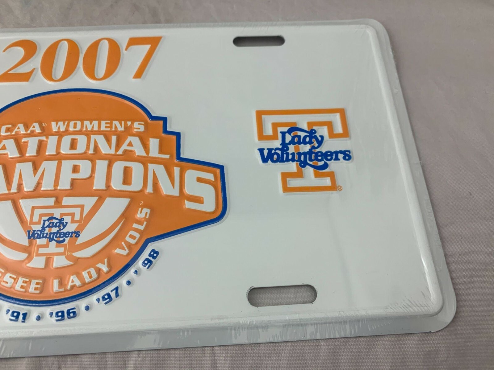 2007 Tennessee Lady Vols National Champions License Plate - 12" x 6"