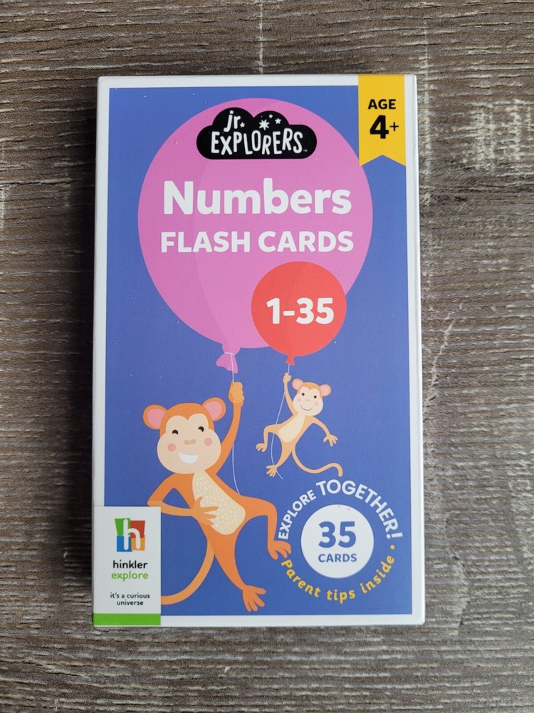 Jr. Explorer's Hinkler Flash Cards: Numbers & Pets Memory Match