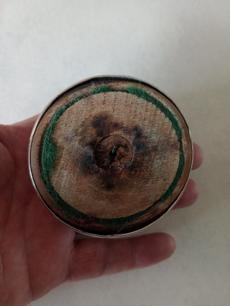 Antique Small Silver Plated Bottle Coaster