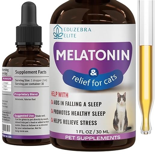 Cat Melatonin 1 Oz bottle