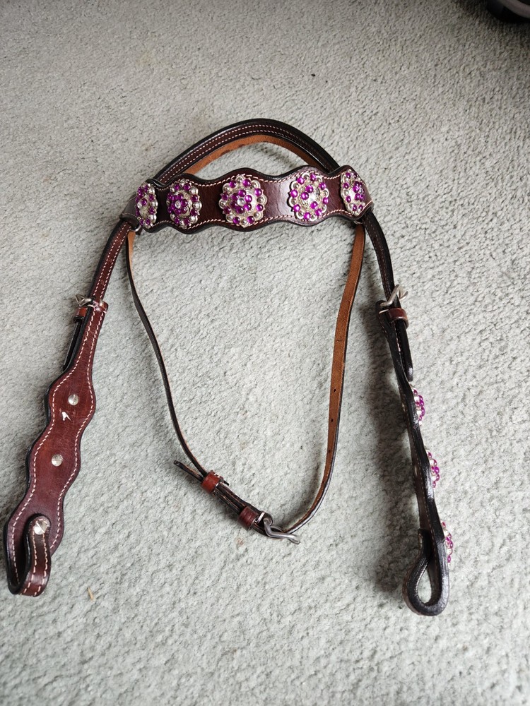 Purple Bling Headstall