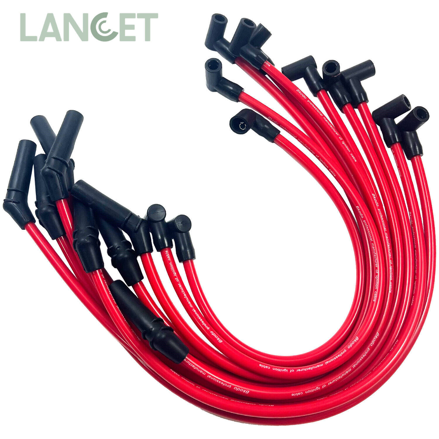 For Ford Racing 10.5mm Red Ignition Wire Set 5.8L 5.0L 351W 302 Spark Plug Wires