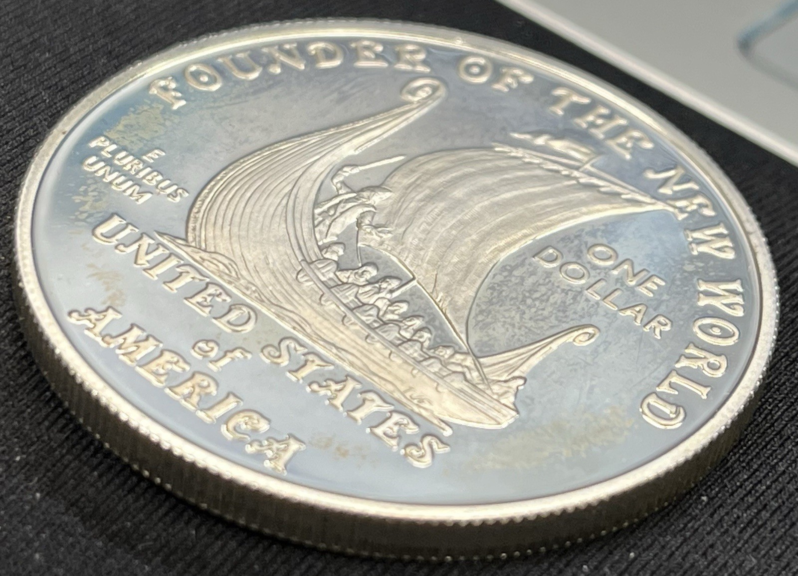 2000-P Leif Ericson Proof Silver Dollar US Mint Commemorative, No Box Or Capsule